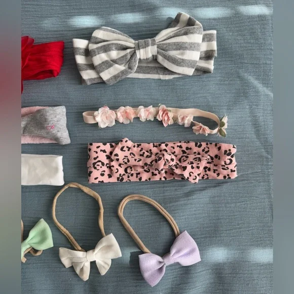 🛎️ Clearance Baby Girls Headband 9pc MultiColor - Picture 3 of 3